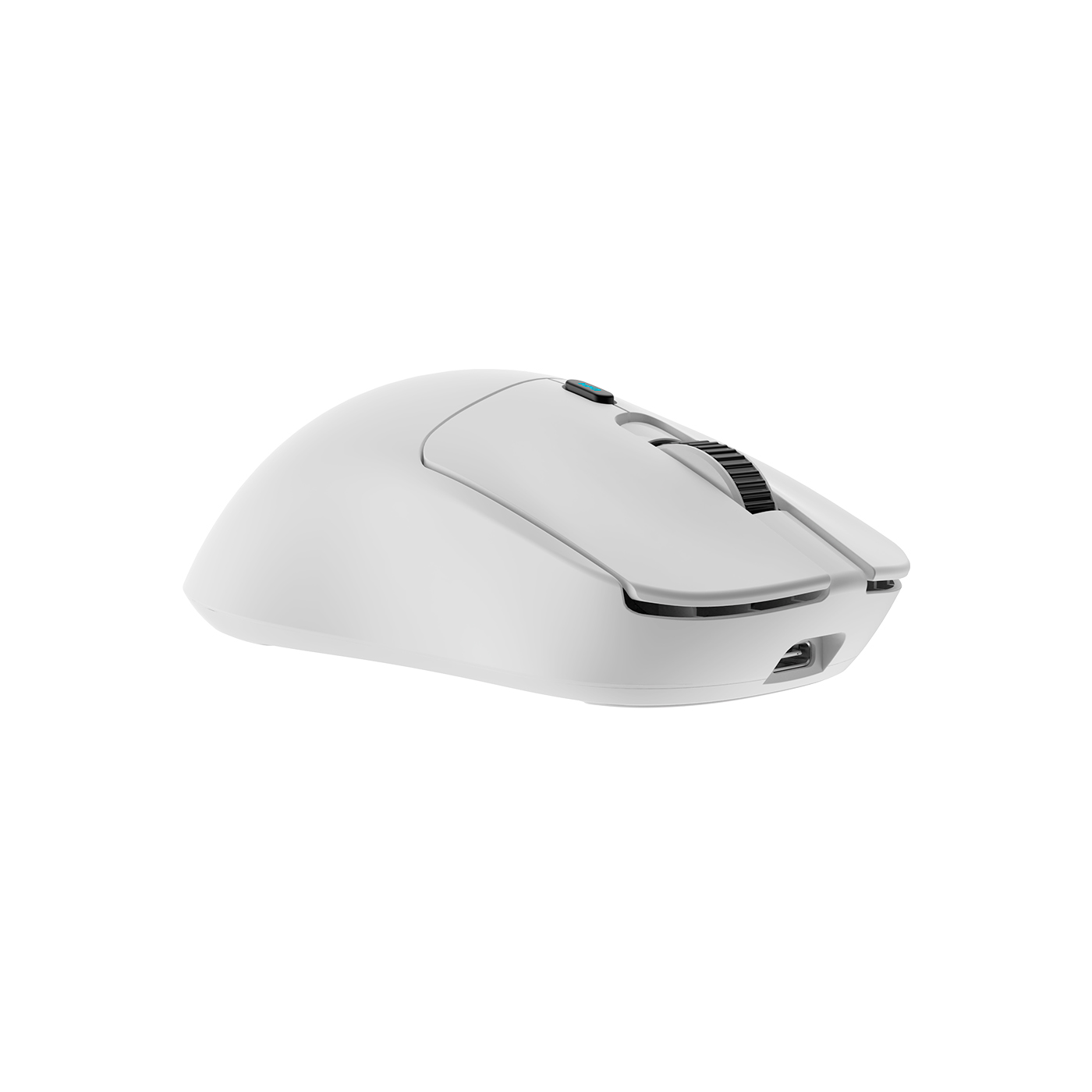 Rato Gaming sem fios branco lateral