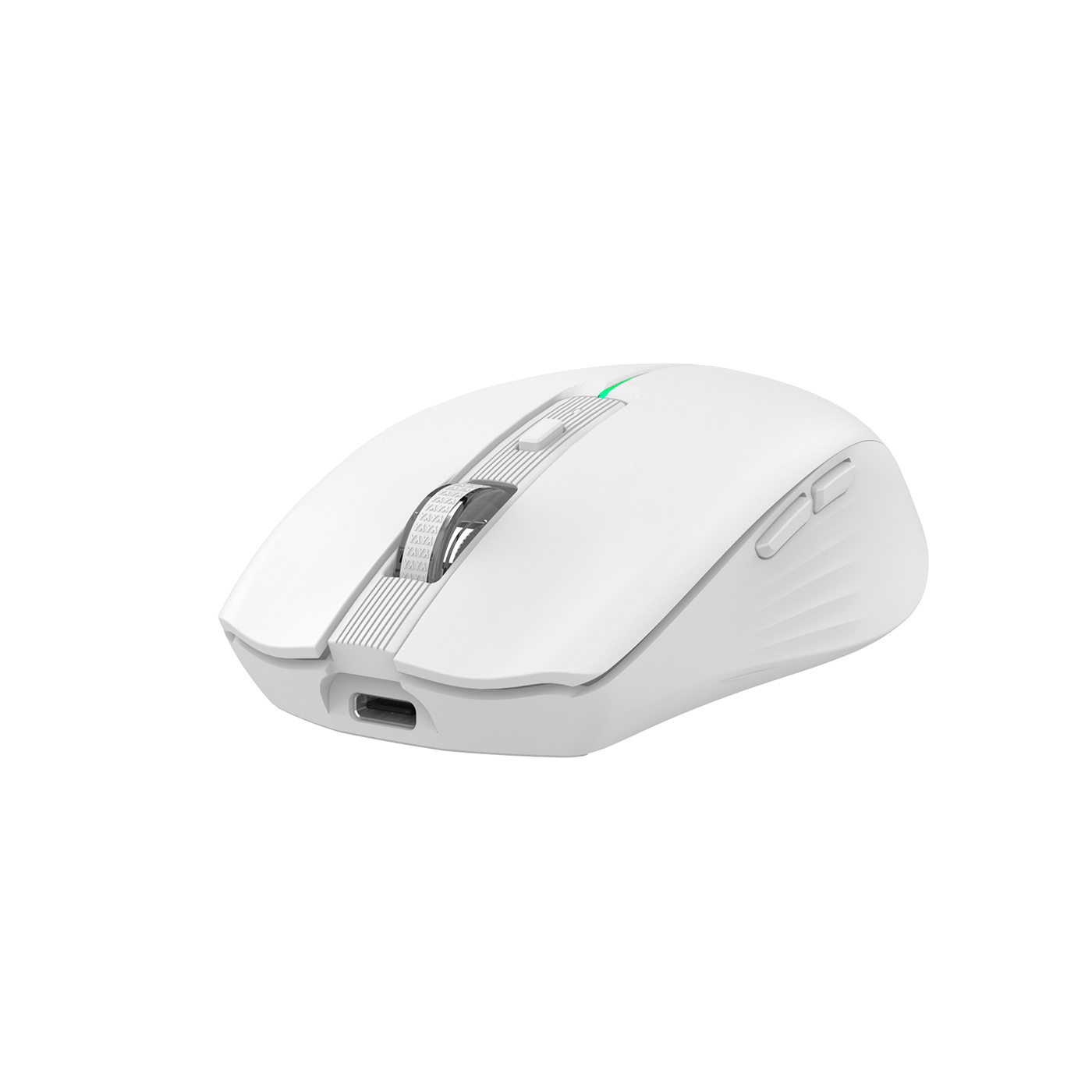 Rato Gaming sem fios branco lateral