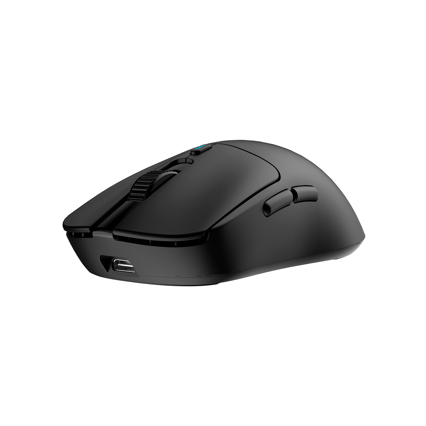 Rato para jogos sem fios preto vista superior